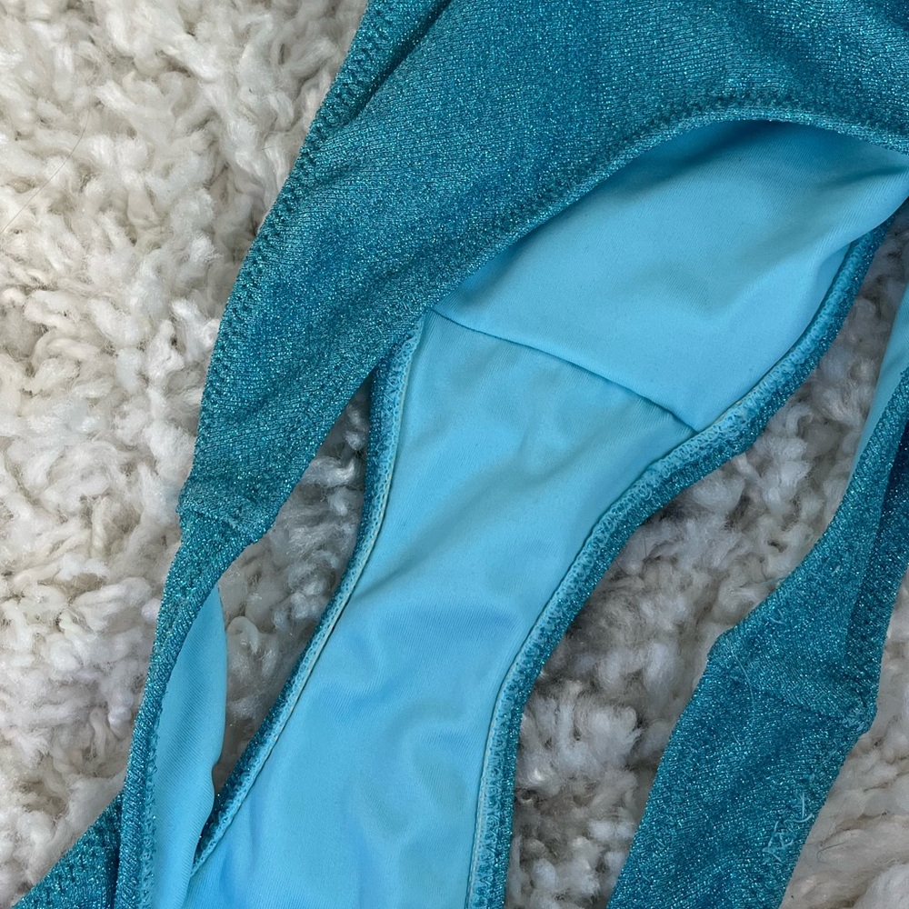 PacSun Blue High-Leg Bikini Swimwear - Picture 3 of 4